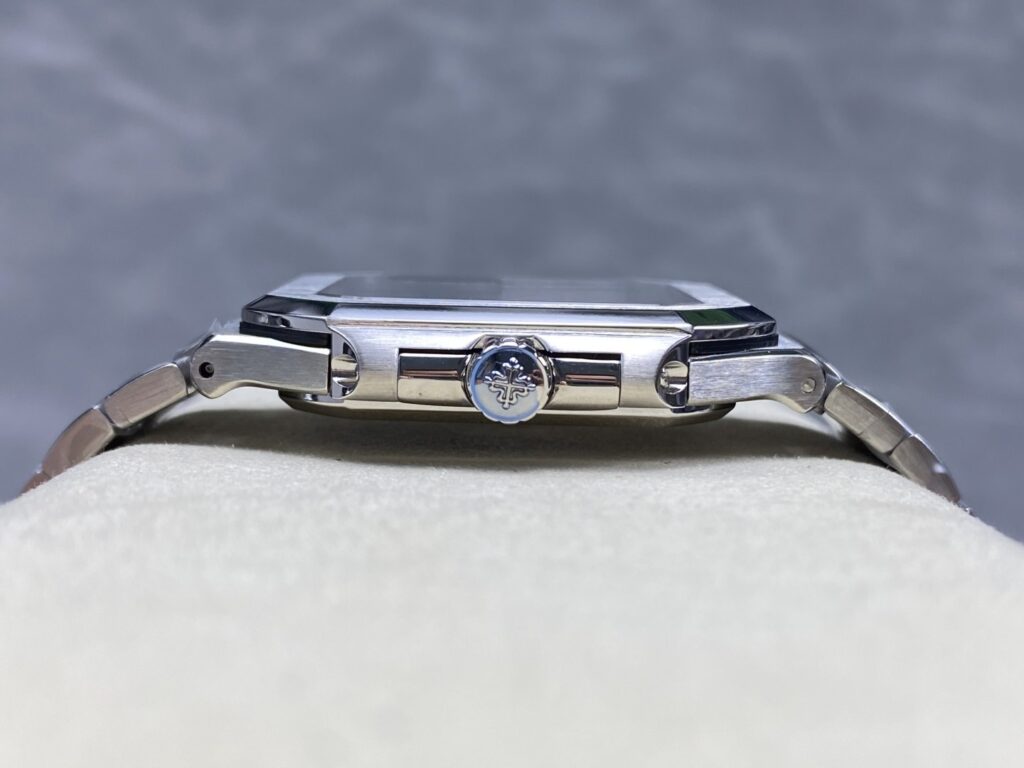Super Clone Patek Philippe Cubitus 5821/1A-001 45mm Blue Dial — case and bezel