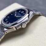 Super Clone Patek Philippe Nautilus 7118/1200A-001 35.2mm Blue Dial Steel — case and bezel