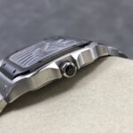 Super Clone Cartier Santos De Cartier Ceramic CRWSSA0037 39.8mm Miyota.9015 — bracelet detail