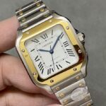 Super Clone Cartier Santos De Cartier Two Tone W2SA0006 35.5mm — view 10