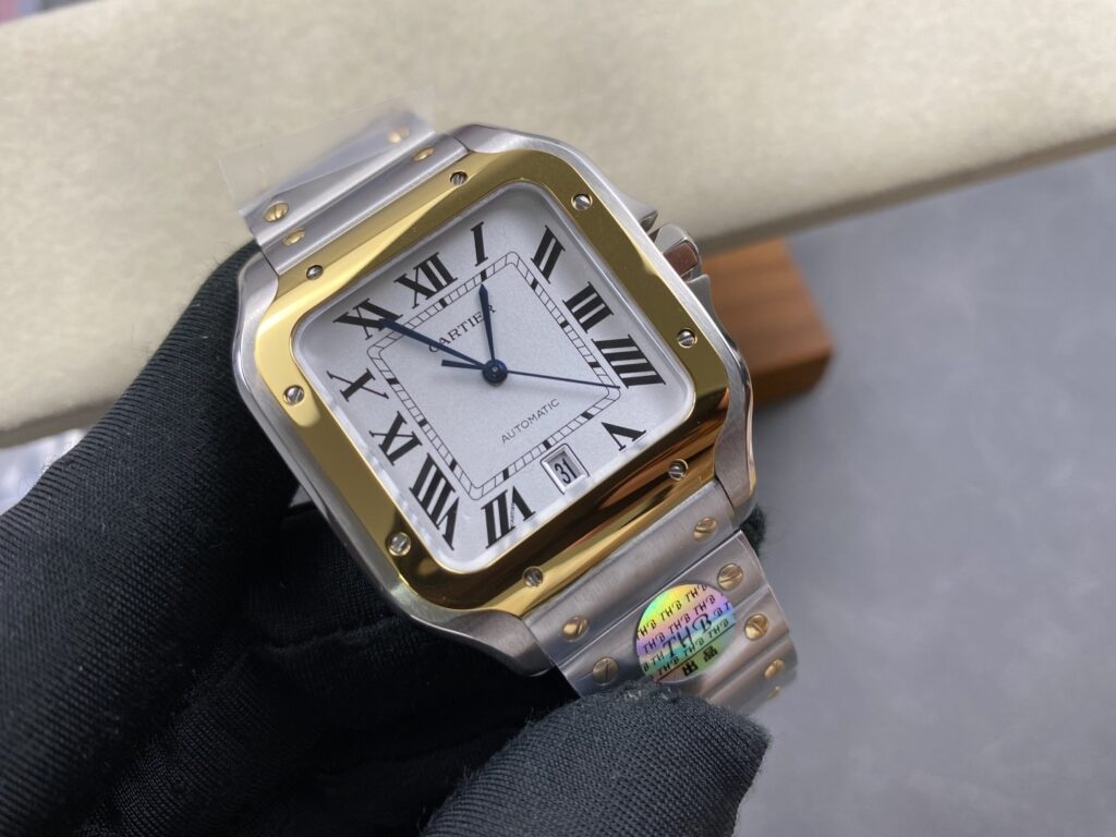 Super Clone Cartier Santos De Cartier W2SA0006 39.8mm — movement / caseback view