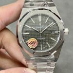 Super Clone Audemars Piguet Royal Oak 15400ST 41mm Grey Dial Steel — dial close-up