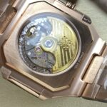 Super Clone Patek Philippe Cubitus 5821/1AR-001 45mm Chocolate Dial Rose Gold — side profile
