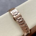 Super Clone Patek Philippe Nautilus 7118/1R-011 32.5mm White Dial Rose Gold — clasp and links
