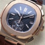 Super Clone Patek Philippe Nautilus Chronograph 5980/1AR-001 40.5mm Black Dial — view 10