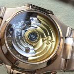Super Clone Patek Philippe Nautilus Chronograph 5980/1R-001 40mm Black-Gray Dial Rose Gold — side profile
