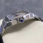 Super Clone Cartier Santos De Cartier Green Dial Large WSSA0062 39.8mm — case and bezel