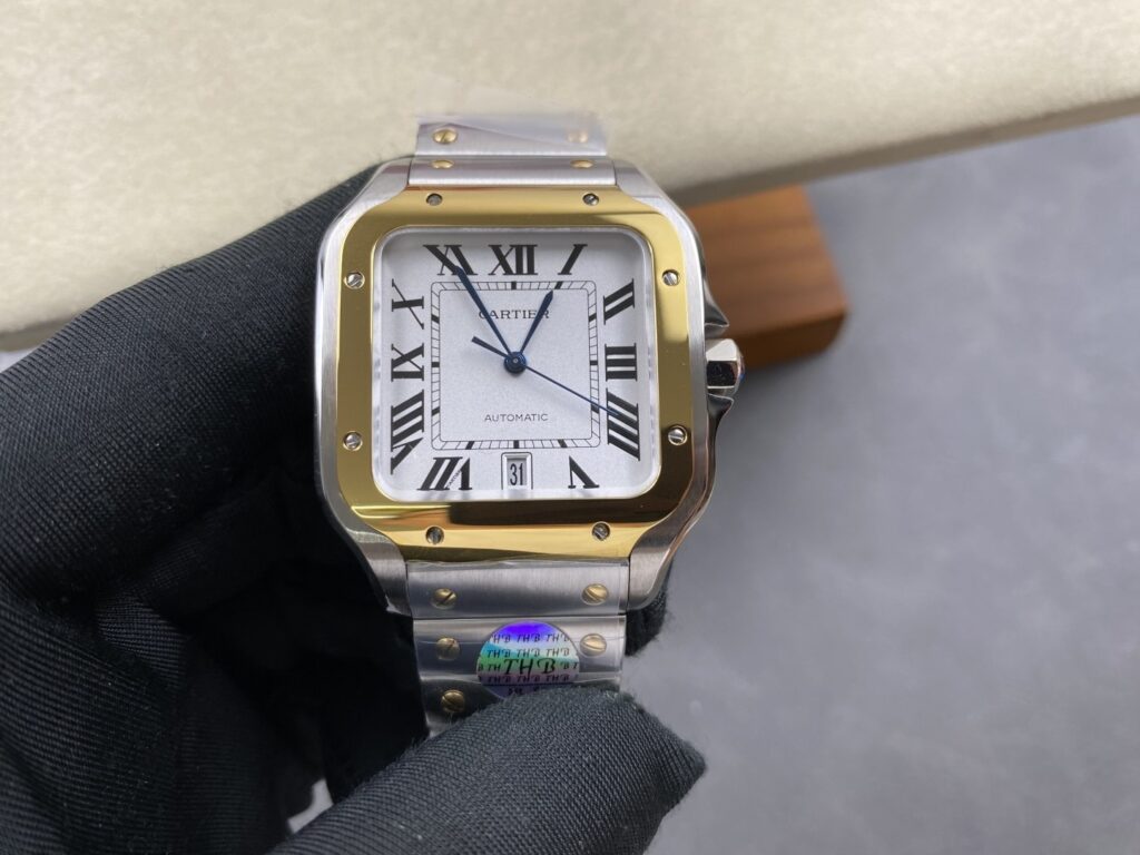 Super Clone Cartier Santos De Cartier W2SA0006 39.8mm — dial close-up