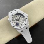 Super Clone Audemars Piguet Royal Oak Offshore Diver 15707CE 42mm White Dial Ceramic — side profile