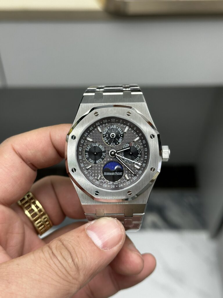 Super Clone Audemars Piguet Royal Oak Perpetual Calendar 26609TI.OO.1220TI.01 41mm Moonphase — case and bezel
