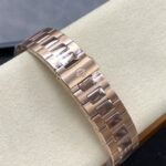 Super Clone Patek Philippe Nautilus Chronograph 5980/1R-001 40mm Black-Gray Dial Rose Gold — clasp and links