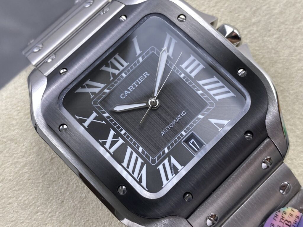Super Clone Cartier Santos De Cartier Ceramic CRWSSA0037 39.8mm Miyota.9015 — view 10