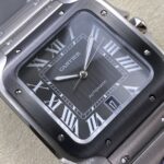 Super Clone Cartier Santos De Cartier Ceramic CRWSSA0037 39.8mm Miyota.9015 — view 10