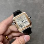 Super Clone Cartier Santos-Dumont 43.5mm W2SA0011 43.5mm x 31.4mm Demi Rose Gold — view 9