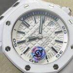 Super Clone Audemars Piguet Royal Oak Offshore Diver 15707CE 42mm White Dial Ceramic — clasp and links