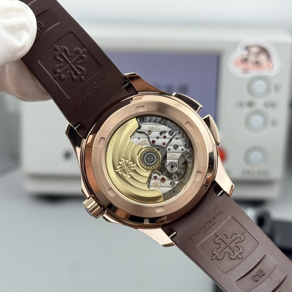 Super Clone Patek Philippe Aquanaut 5164R-001 Chocolate Embossed Arabic Aquanaut 40.8mm – — clasp and links