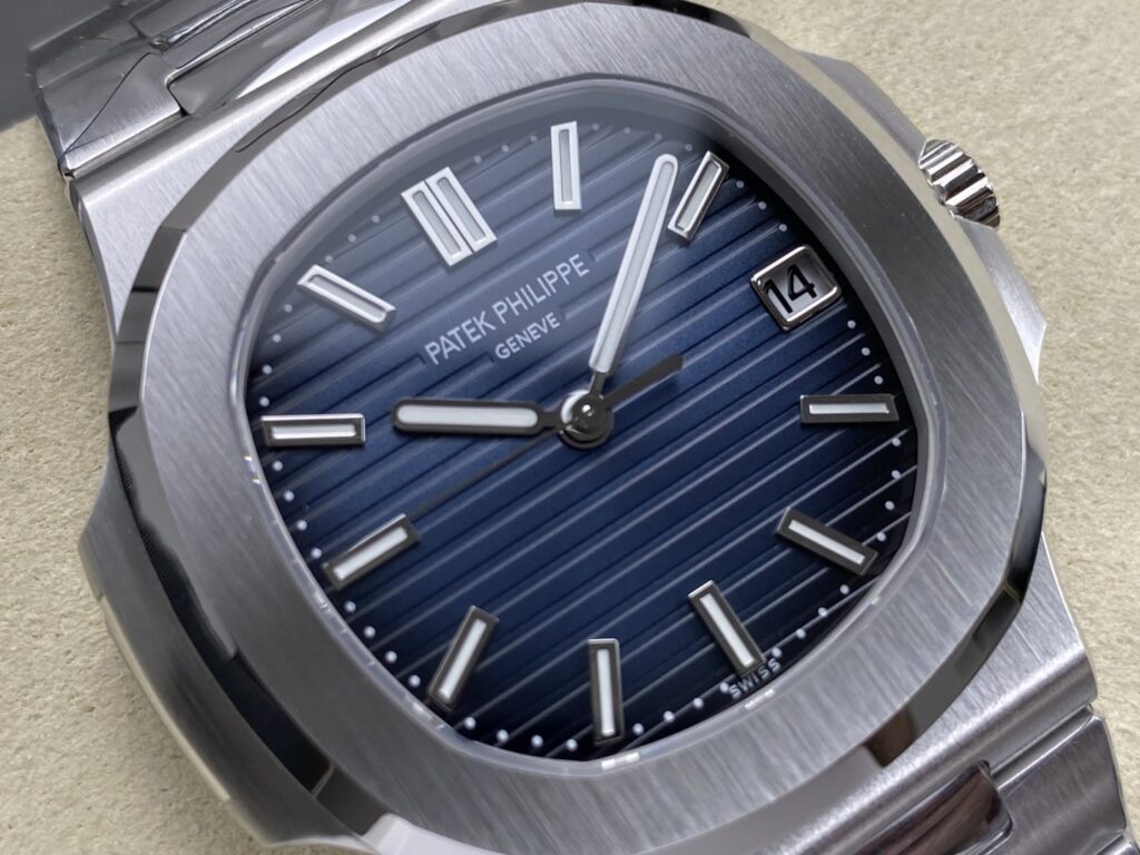 Super Clone Patek Philippe Nautilus 5811/1G-001 40mm “MODIFY” Blue Dial Steel — movement / caseback view