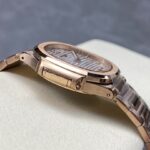 Super Clone Patek Philippe Nautilus 7118/1R-001 35.2mm White Dial Rose Gold — case and bezel