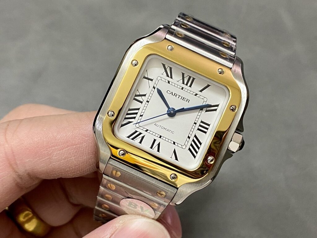 Super Clone Cartier Santos De Cartier Two Tone W2SA0006 35.5mm — view 9