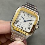 Super Clone Cartier Santos De Cartier Two Tone W2SA0006 35.5mm — view 9