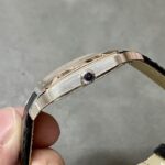 Super Clone Cartier Santos-Dumont 43.5mm W2SA0011 43.5mm x 31.4mm Demi Rose Gold — case and bezel