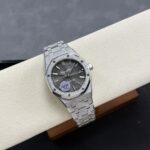 Super Clone Audemars Piguet Royal Oak Frosted-Gold 15454BC 37mm Gray Dial — view 11