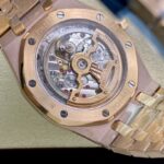 Super Clone Audemars Piguet Royal Oak “Jumbo” Extra-Thin 15207OR.OO.1240OR.01 39mm Black Dial Rose Gold – — clasp and links
