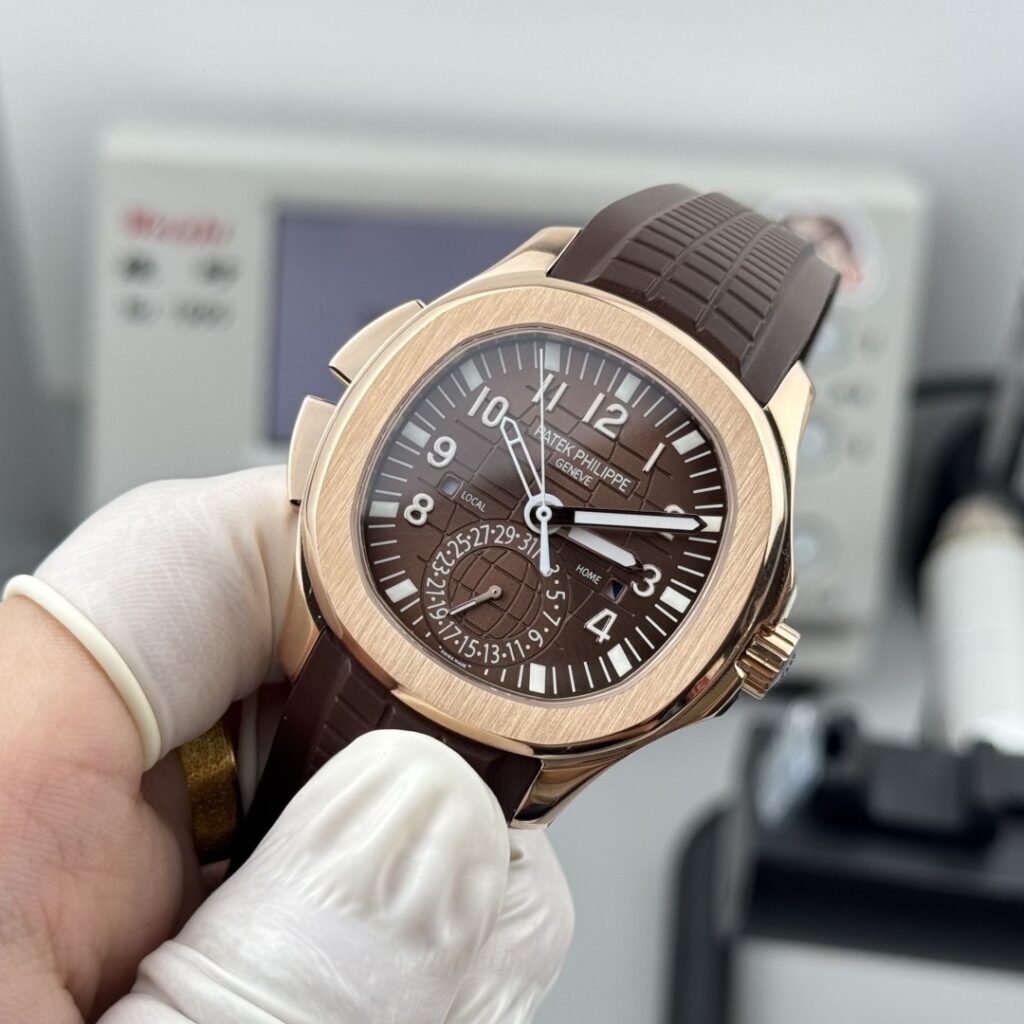 Super Clone Patek Philippe Aquanaut 5164R-001 Chocolate Embossed Arabic Aquanaut 40.8mm – — view 10