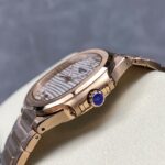 Super Clone Patek Philippe Nautilus 7118/1R-001 35.2mm White Dial Rose Gold — bracelet detail