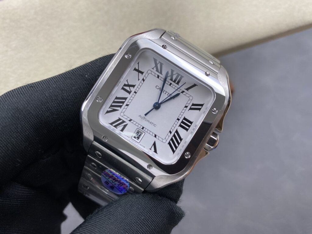 Super Clone Cartier Santos de Cartie Larger WSSA0018 39.8mm Miyota.9015 — dial close-up
