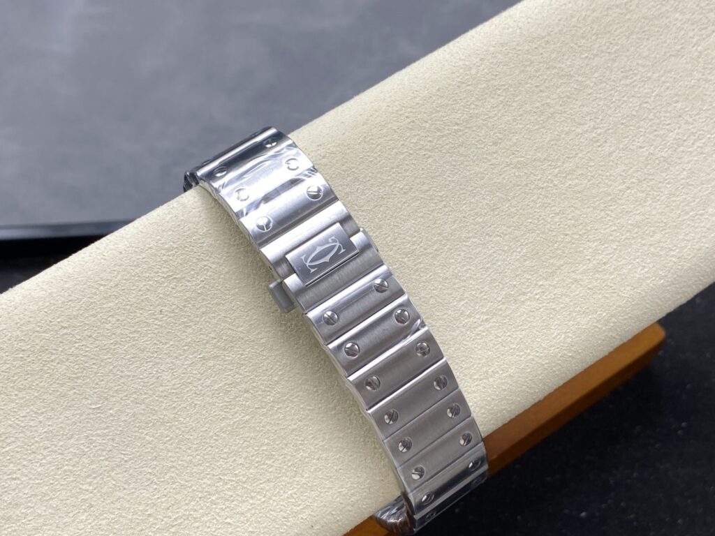 Super Clone Cartier Santos De Cartier Medium Blue WSSA0063 35.5mm – — side profile