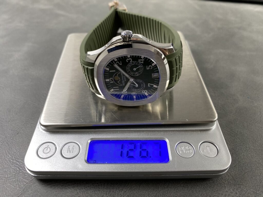 Super Clone Patek Philippe Aquanaut 5261A Moonphase Green 40mm — view 9