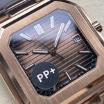 Super Clone Patek Philippe Cubitus 5821/1AR-001 45mm Chocolate Dial Rose Gold — view 11