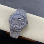 Super Clone Patek Philippe Nautilus 5711 40mm Up Full 3000pcs Moissanite Pave Hongkong – Customize Diamod — view 10