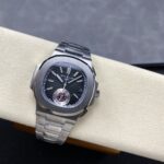 Super Clone Patek Philippe Nautilus Chronograph 5980/1A-014 40.5mm Black-Blue Dial — movement / caseback view
