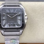 Super Clone Cartier Santos De Cartier Ceramic CRWSSA0037 39.8mm Miyota.9015 — dial close-up