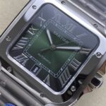 Super Clone Cartier Santos De Cartier Green Dial Large WSSA0062 39.8mm — view 9
