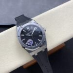 Super Clone Audemars Piguet Royal Oak 15500ST.OO.1220ST.03 41mm Black Rubber Strap — movement / caseback view