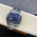 Super Clone Patek Philippe Cubitus 5821/1A-001 45mm Blue Dial — on leather display