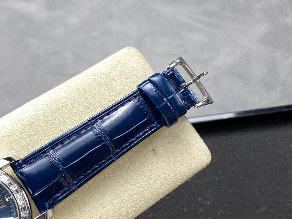Super Clone Patek Philippe Complications 5961P-001 40mm Blue Dial Steel — side profile