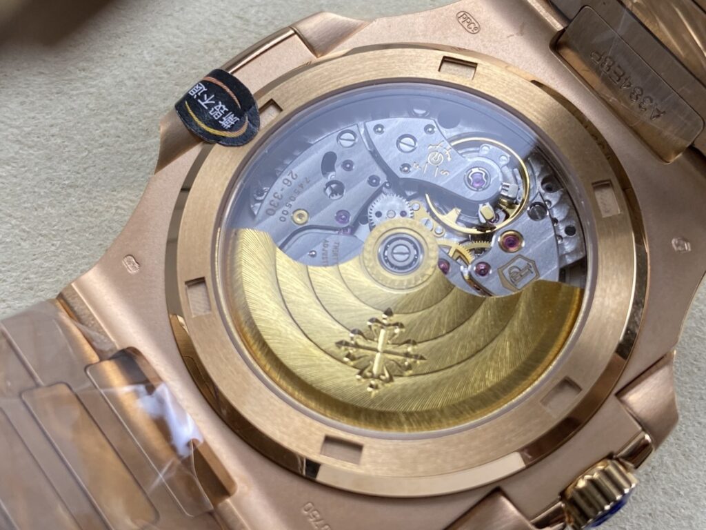 Super Clone Patek Philippe Nautilus 5711/1R-001 40mm Chocolate Dial Rose Gold V3 Update — side profile