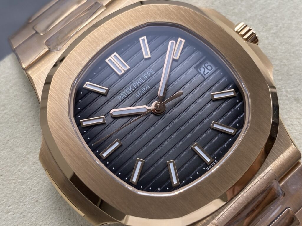 Super Clone Patek Philippe Nautilus 5711/1R-001 40mm Gray Dial Rose Gold V3 Update — view 12