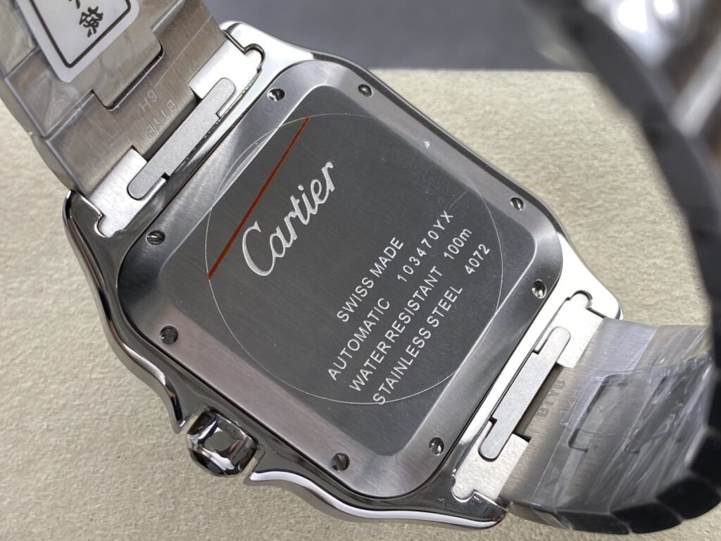 Super Clone Cartier Santos De Cartier Ceramic CRWSSA0037 39.8mm Miyota.9015 — side profile