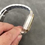 Super Clone Cartier Santos De Cartier CRW2SA0030 Demi Yellow Gold — side profile