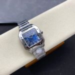Super Clone Cartier Santos De Cartier Medium Blue WSSA0063 35.5mm – — view 9