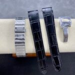 Super Clone Cartier Santos De Cartier Medium Green WSSA0061 35.5mm — clasp and links