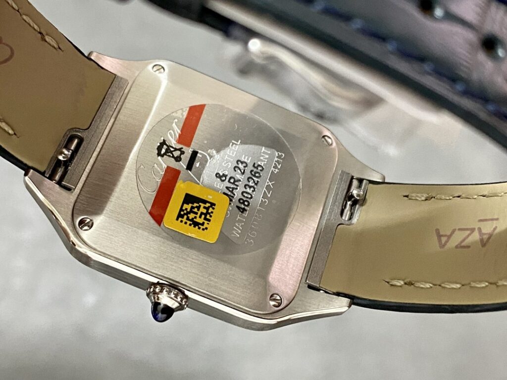 Super Clone Cartier Santos-Dumont 43.5mm WSSA0022 43.5mm x 31.4mm Steel — clasp and links