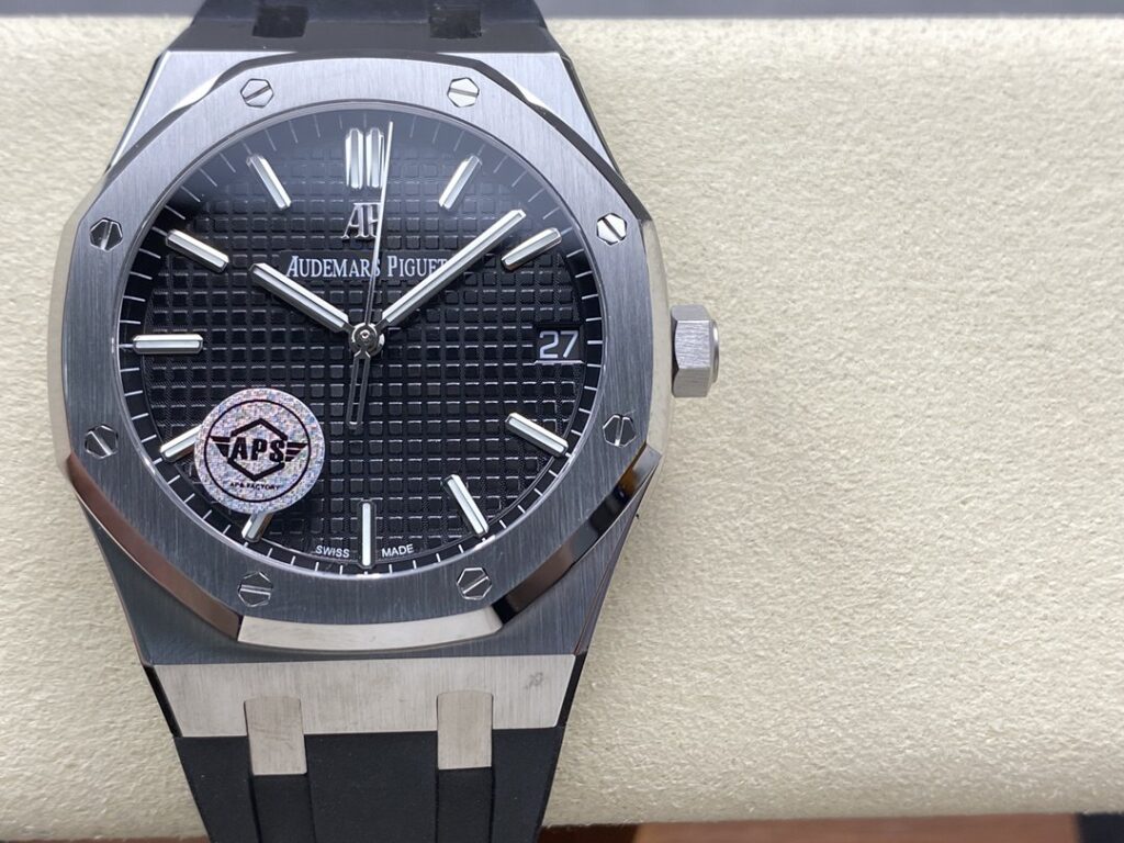 Super Clone Audemars Piguet Royal Oak 15500ST.OO.1220ST.03 41mm Black Rubber Strap — view 9