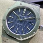 Super Clone Audemars Piguet Royal Oak 15400ST 41mm Blue Dial Stainless Steel Blue Dial — view 10