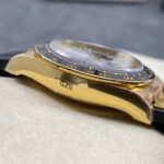 Super Clone Rolex Daytona 126518LN Meteorite Dial — on leather display